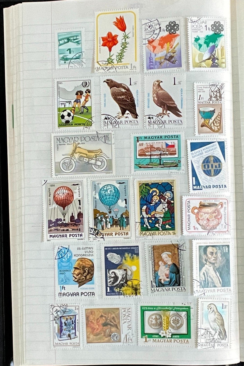 Pakistan & Hungary Stamp Collection Stock Book Hundreds of Stamps Used ZAYIX