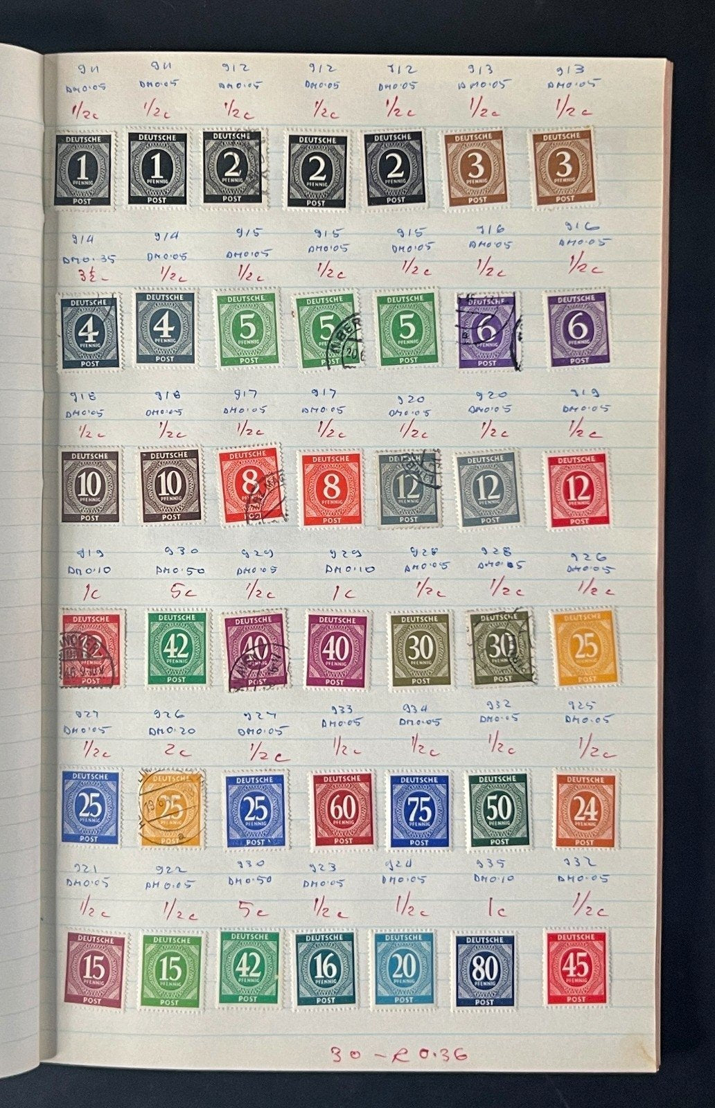 Germany & Area Europe Stamp Collection Stock Book Used Hundreds of Stamps ZAYIX