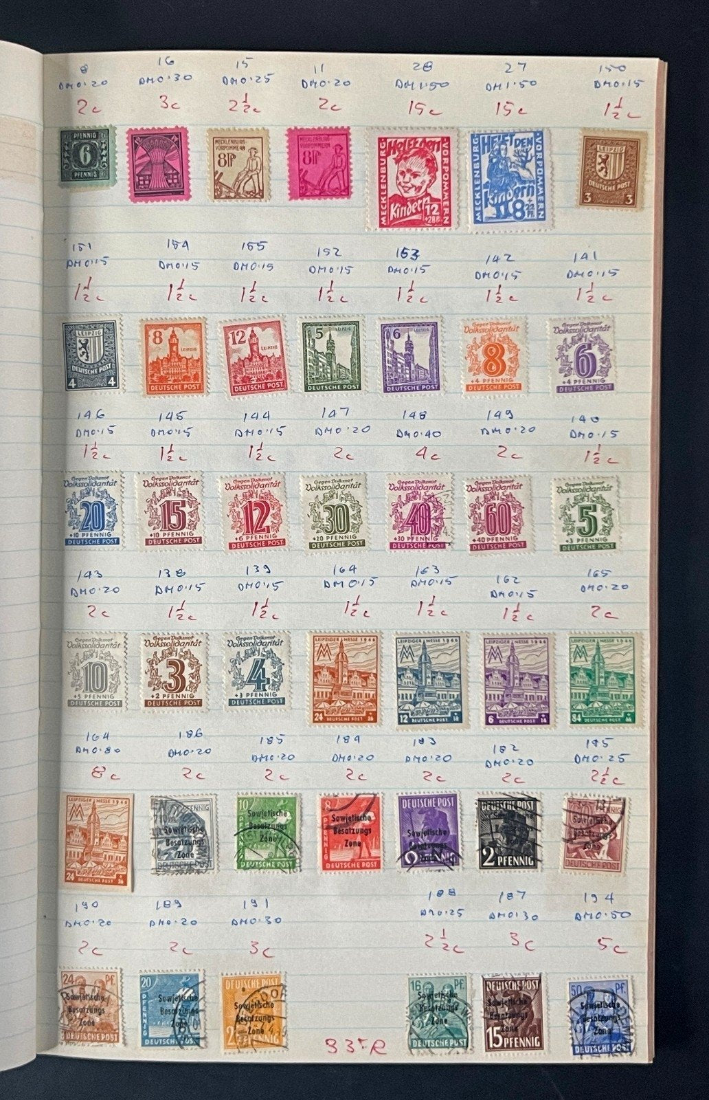 Germany & Area Europe Stamp Collection Stock Book Used Hundreds of Stamps ZAYIX