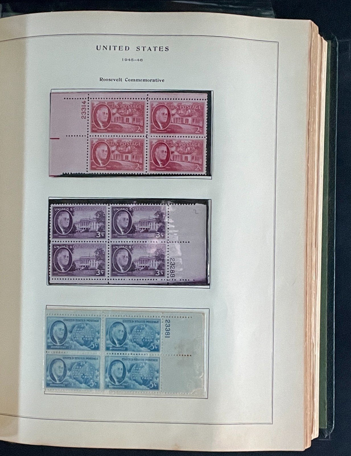 United States Plate Block Stamp Collection Album (MNH) 1904-1959 ZAYIX