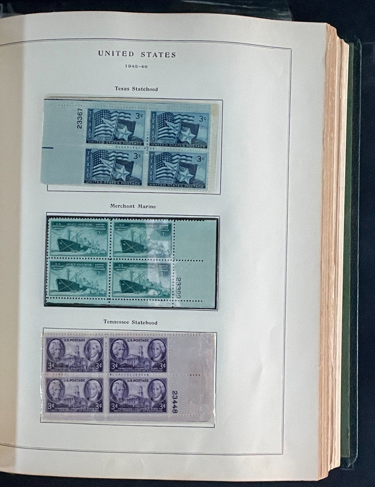 United States Plate Block Stamp Collection Album (MNH) 1904-1959 ZAYIX
