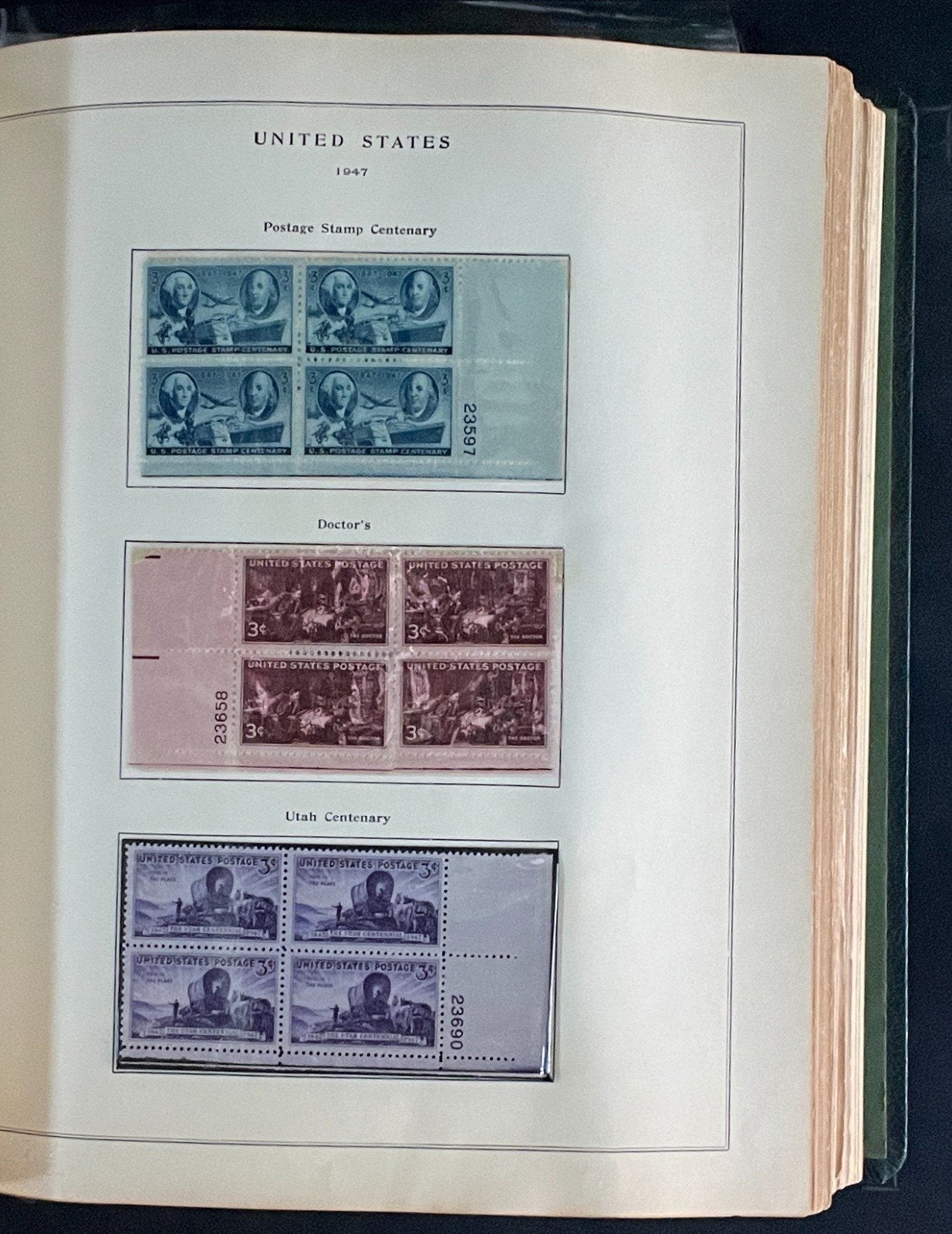 United States Plate Block Stamp Collection Album (MNH) 1904-1959 ZAYIX