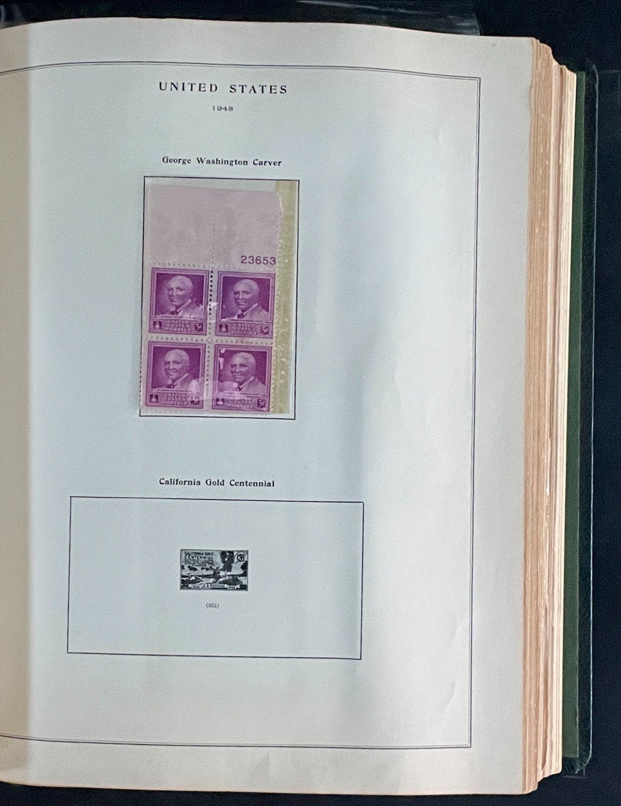 United States Plate Block Stamp Collection Album (MNH) 1904-1959 ZAYIX
