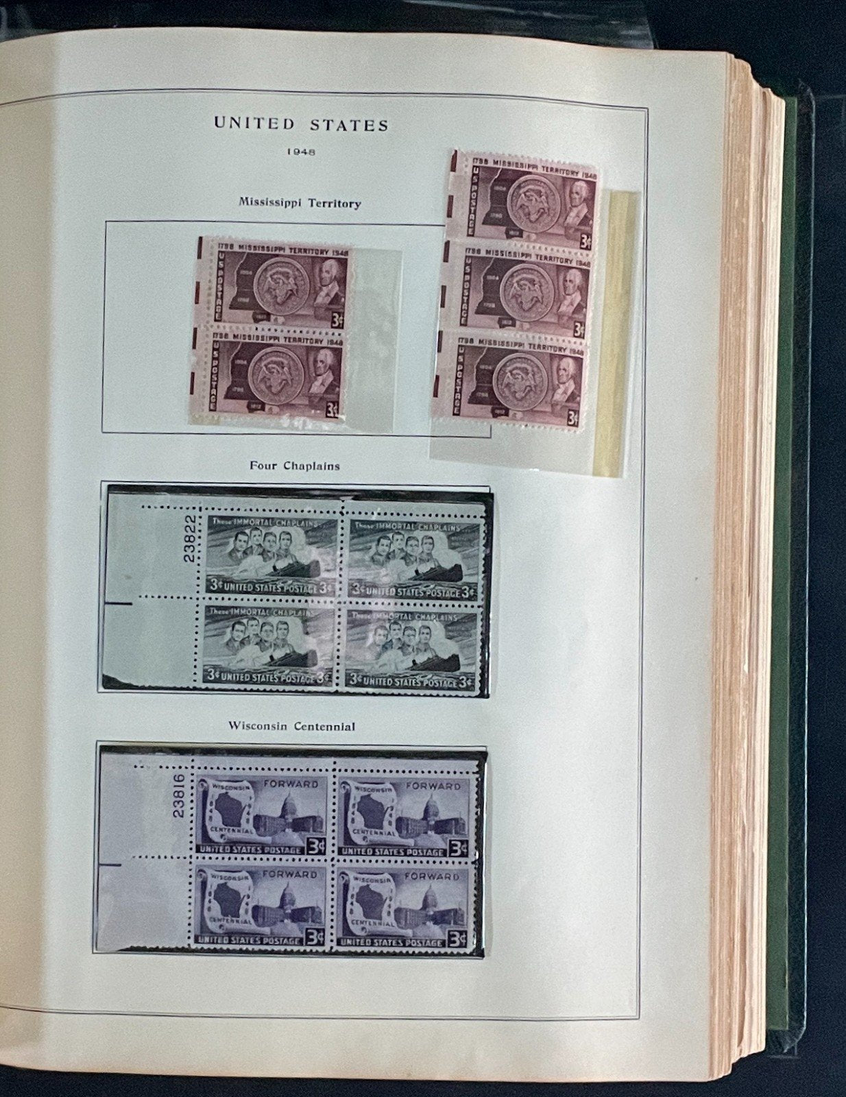 United States Plate Block Stamp Collection Album (MNH) 1904-1959 ZAYIX
