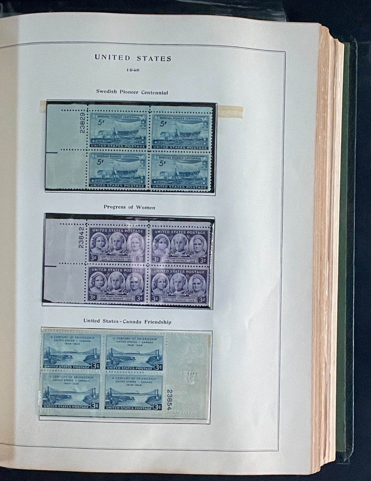 United States Plate Block Stamp Collection Album (MNH) 1904-1959 ZAYIX