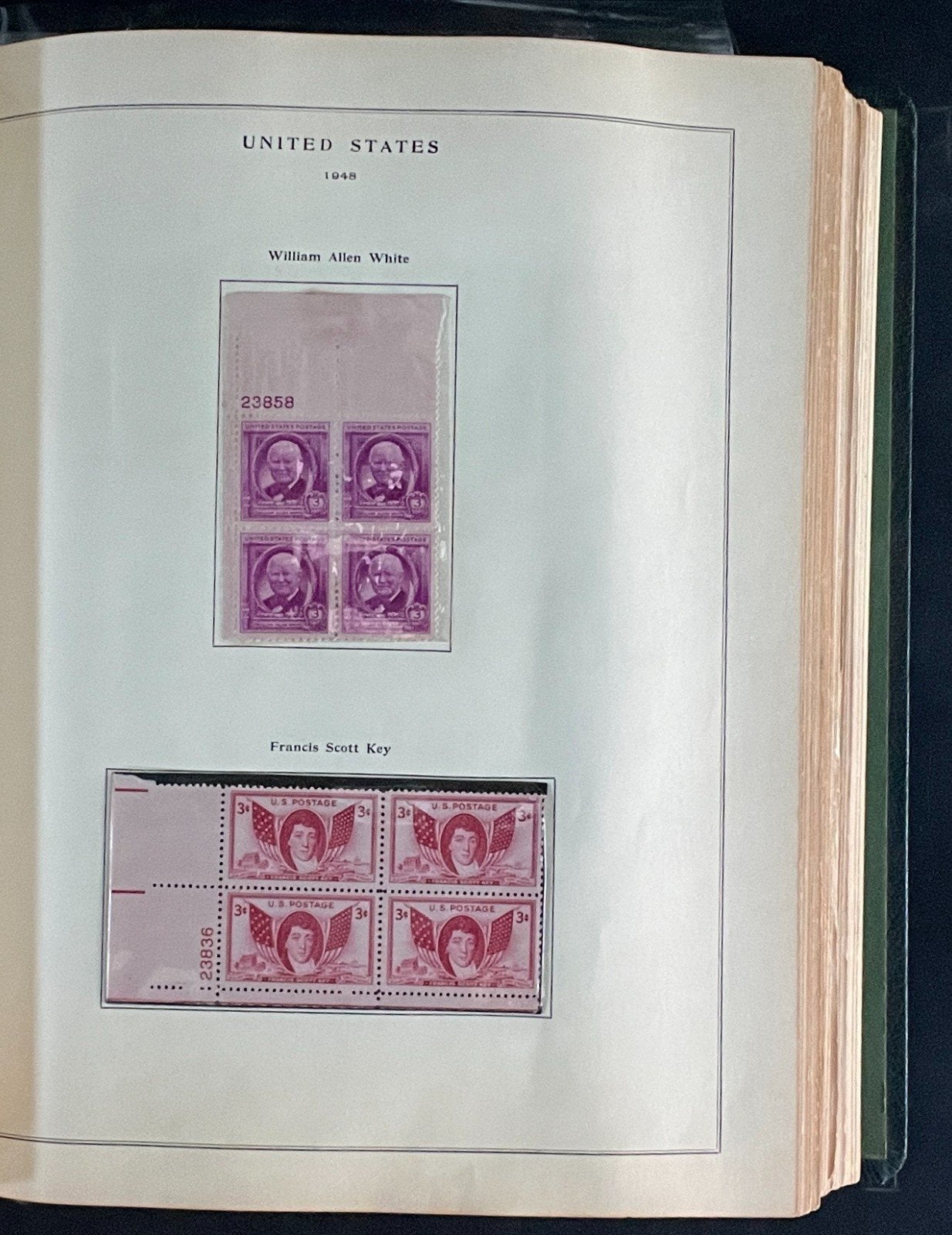 United States Plate Block Stamp Collection Album (MNH) 1904-1959 ZAYIX