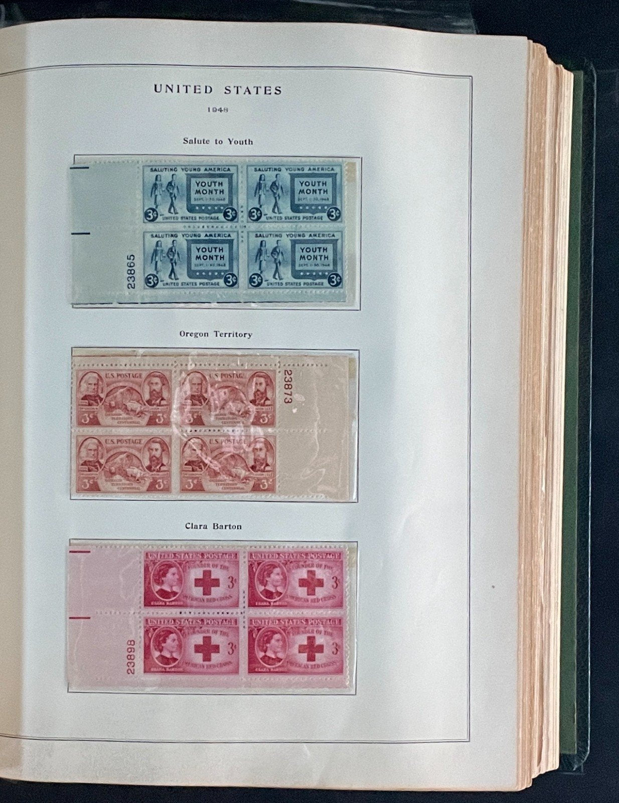 United States Plate Block Stamp Collection Album (MNH) 1904-1959 ZAYIX