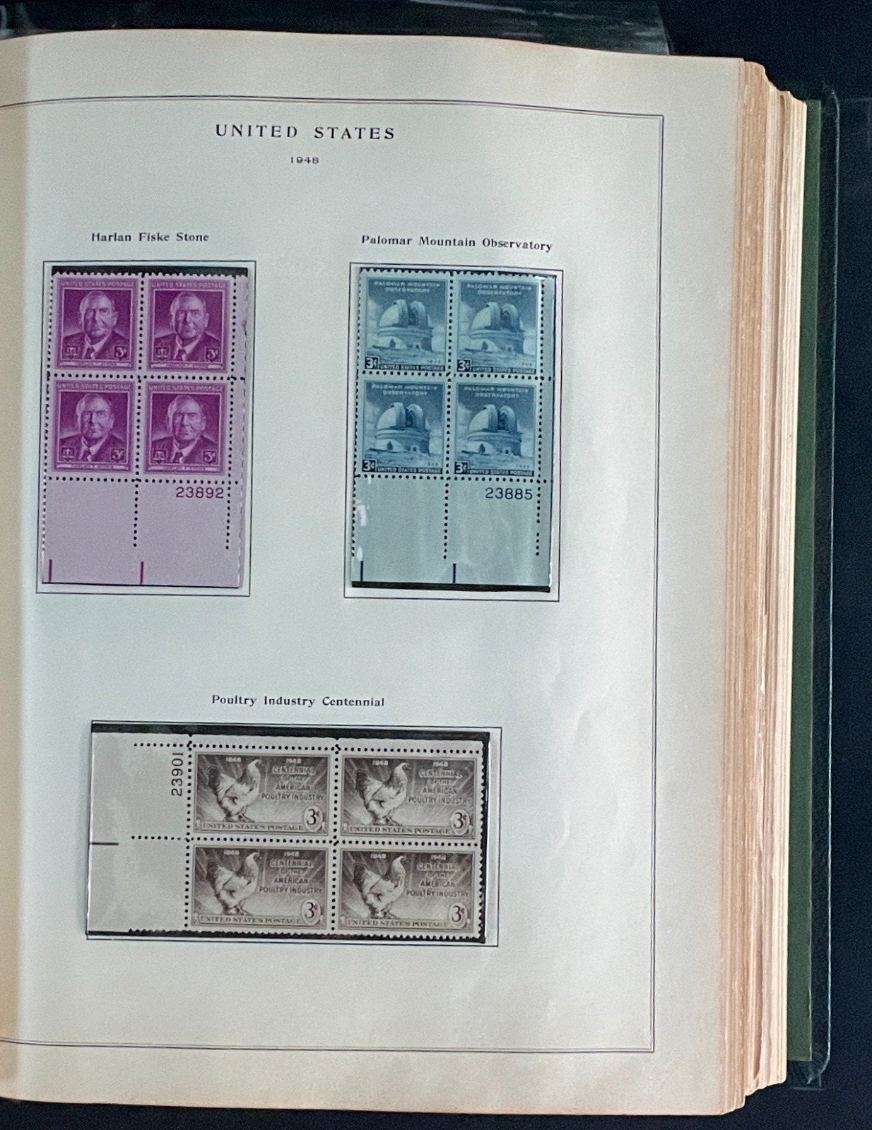United States Plate Block Stamp Collection Album (MNH) 1904-1959 ZAYIX
