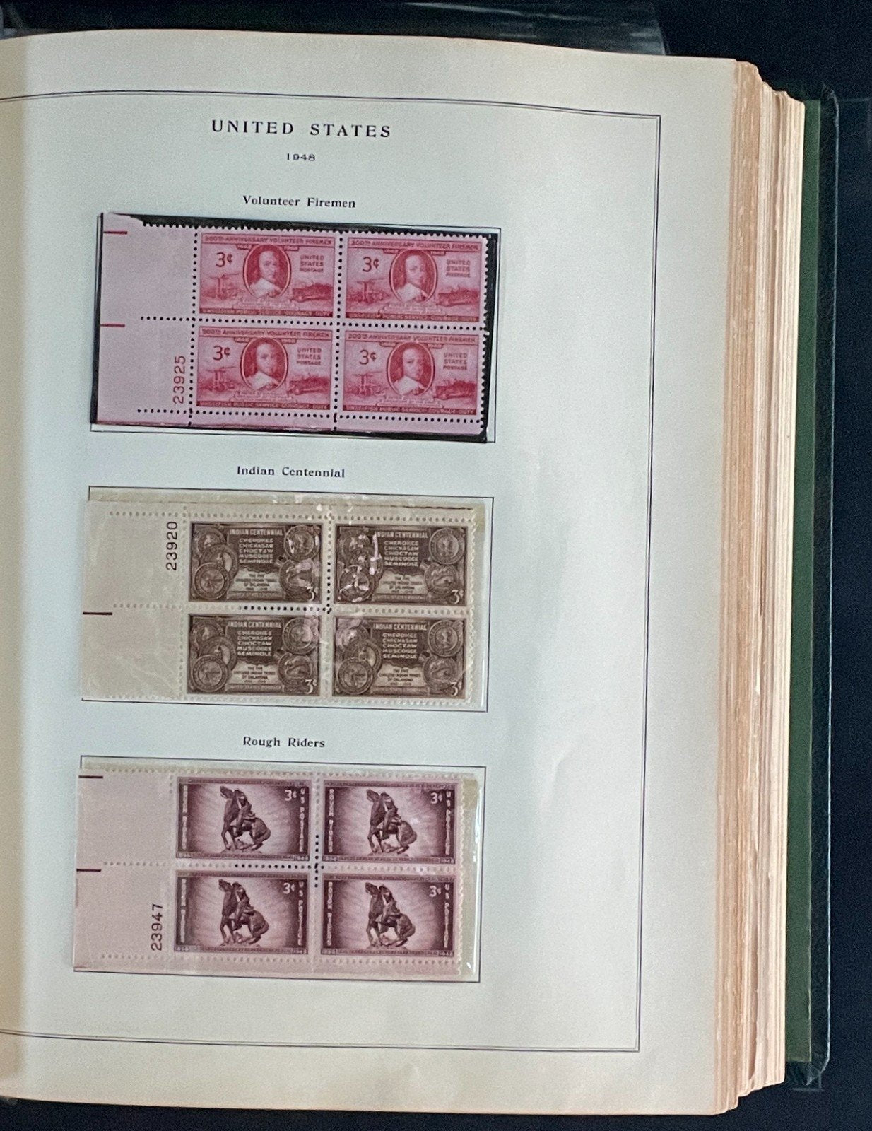 United States Plate Block Stamp Collection Album (MNH) 1904-1959 ZAYIX