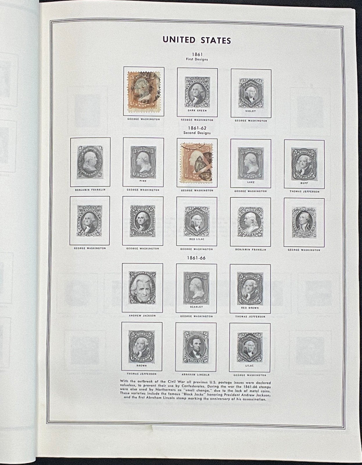 United States Stamp Collection Liberty Album Mint & Used 1847-1992 ZAYIX