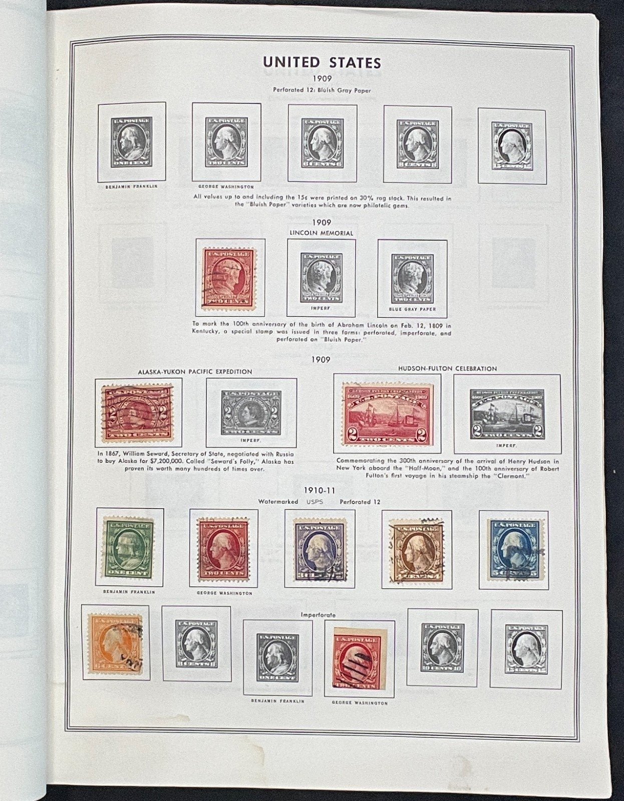 United States Stamp Collection Liberty Album Mint & Used 1847-1992 ZAYIX