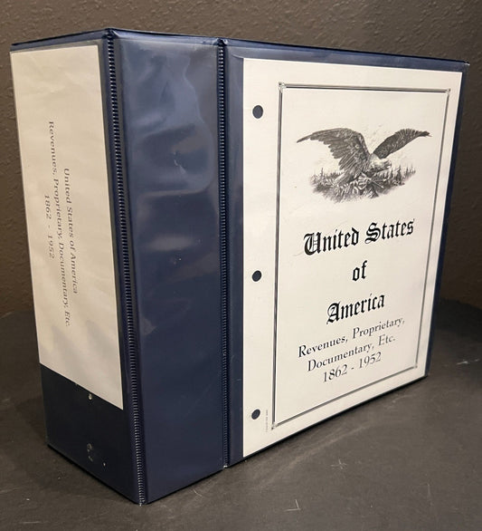 United States Revenue Stamps Album 217 Color Pages 1862-1962 ZAYIX