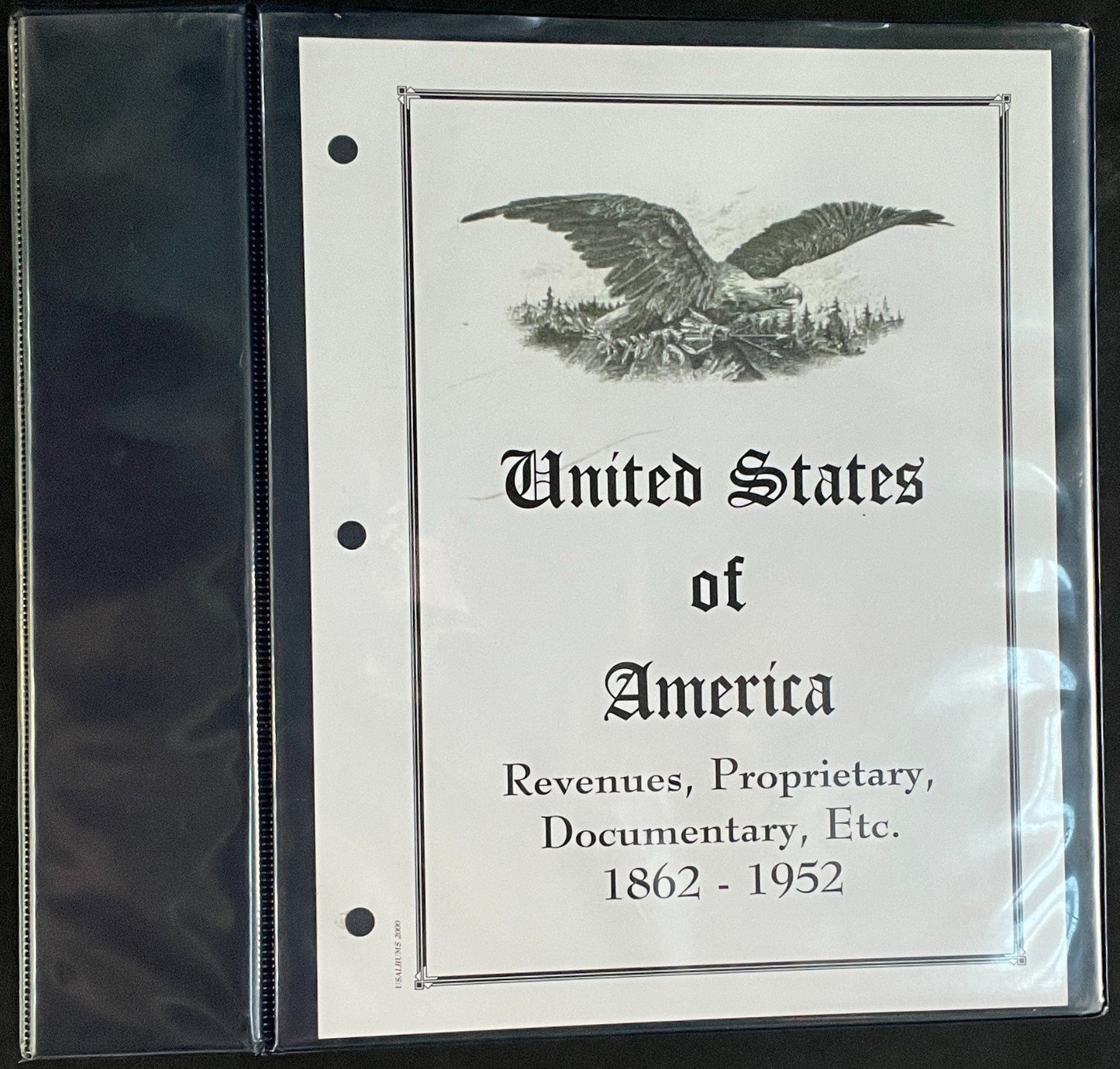 United States Revenue Stamps Album 217 Color Pages 1862-1962 ZAYIX