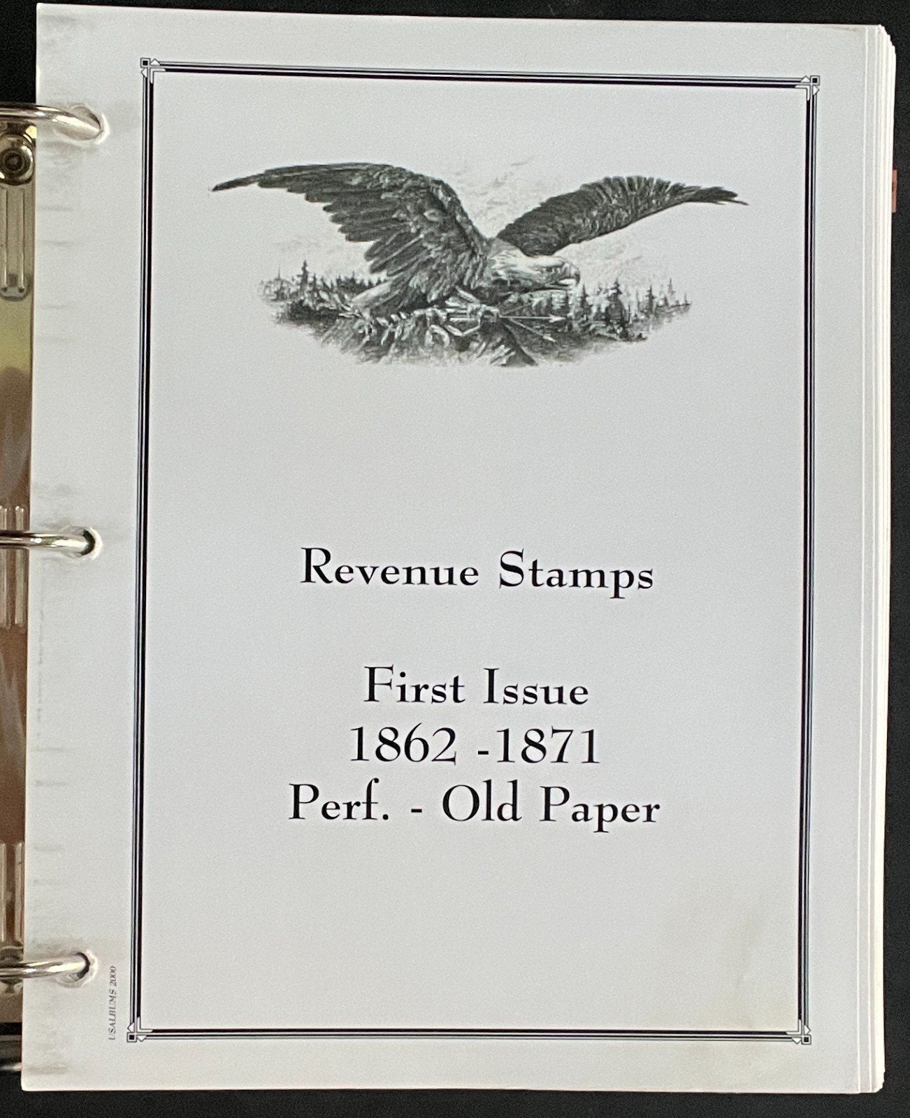United States Revenue Stamps Album 217 Color Pages 1862-1962 ZAYIX