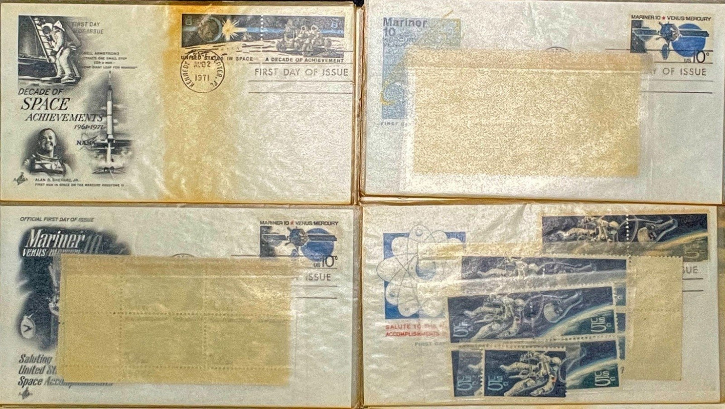 Space & Apollo Missions First Day Cover Collection 13 FDC 1971-1975 ZAYIX