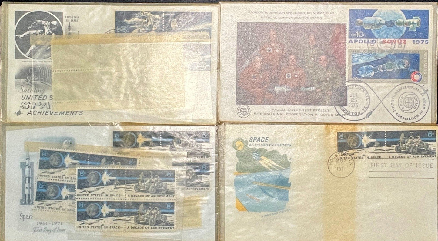 Space & Apollo Missions First Day Cover Collection 13 FDC 1971-1975 ZAYIX