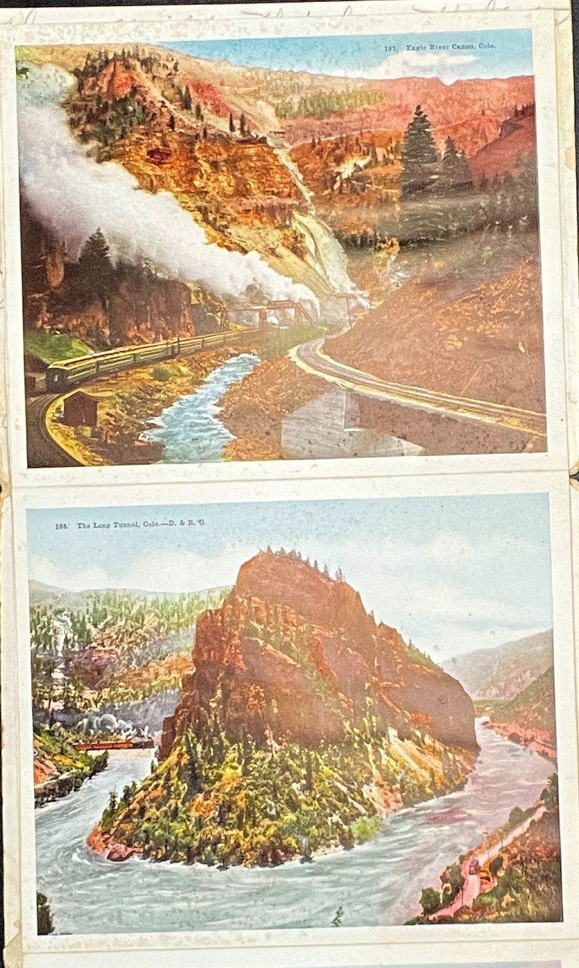 White Sox Hanging Bridge Royal Gorge Postcard Folio Collection FDC 1915 ZAYIX