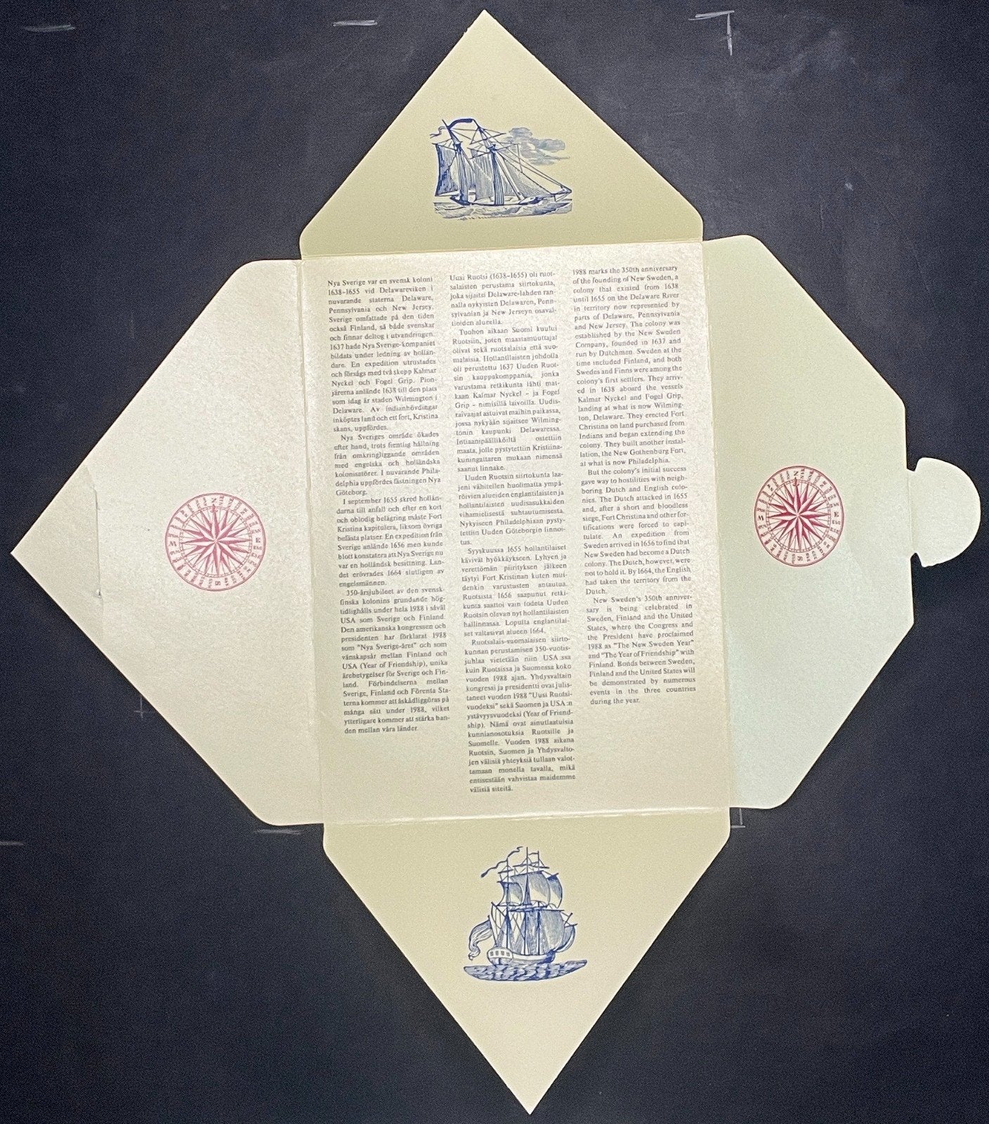 The American Letter FDC Ceremony Program 1988 ZAYIX