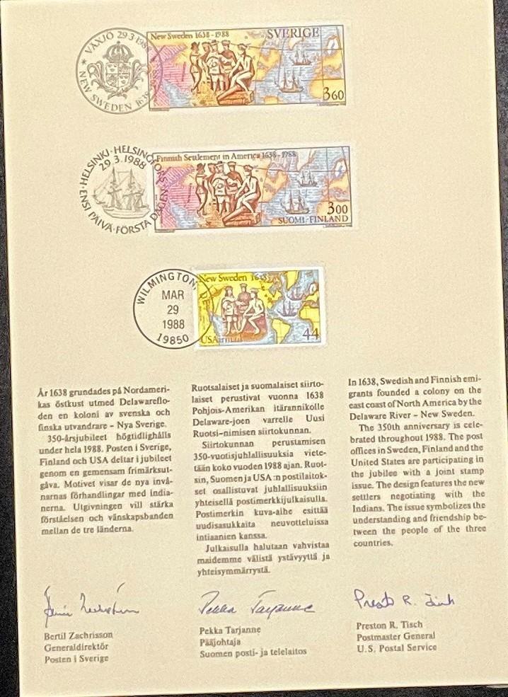 The American Letter FDC Ceremony Program 1988 ZAYIX