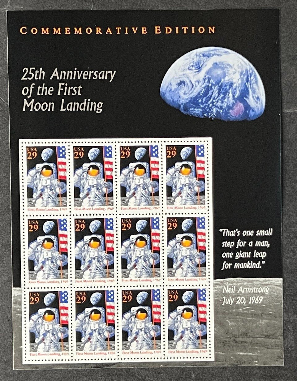US 2841 Mint Sheet (MNH) First Moon Landing 25th Anniversary 29-Cent 1994 ZAYIX