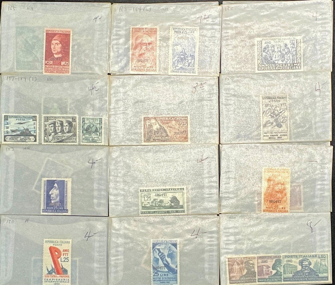 Trieste Italy Stamp Collection Glassine Bags (MNH) ZAYIX