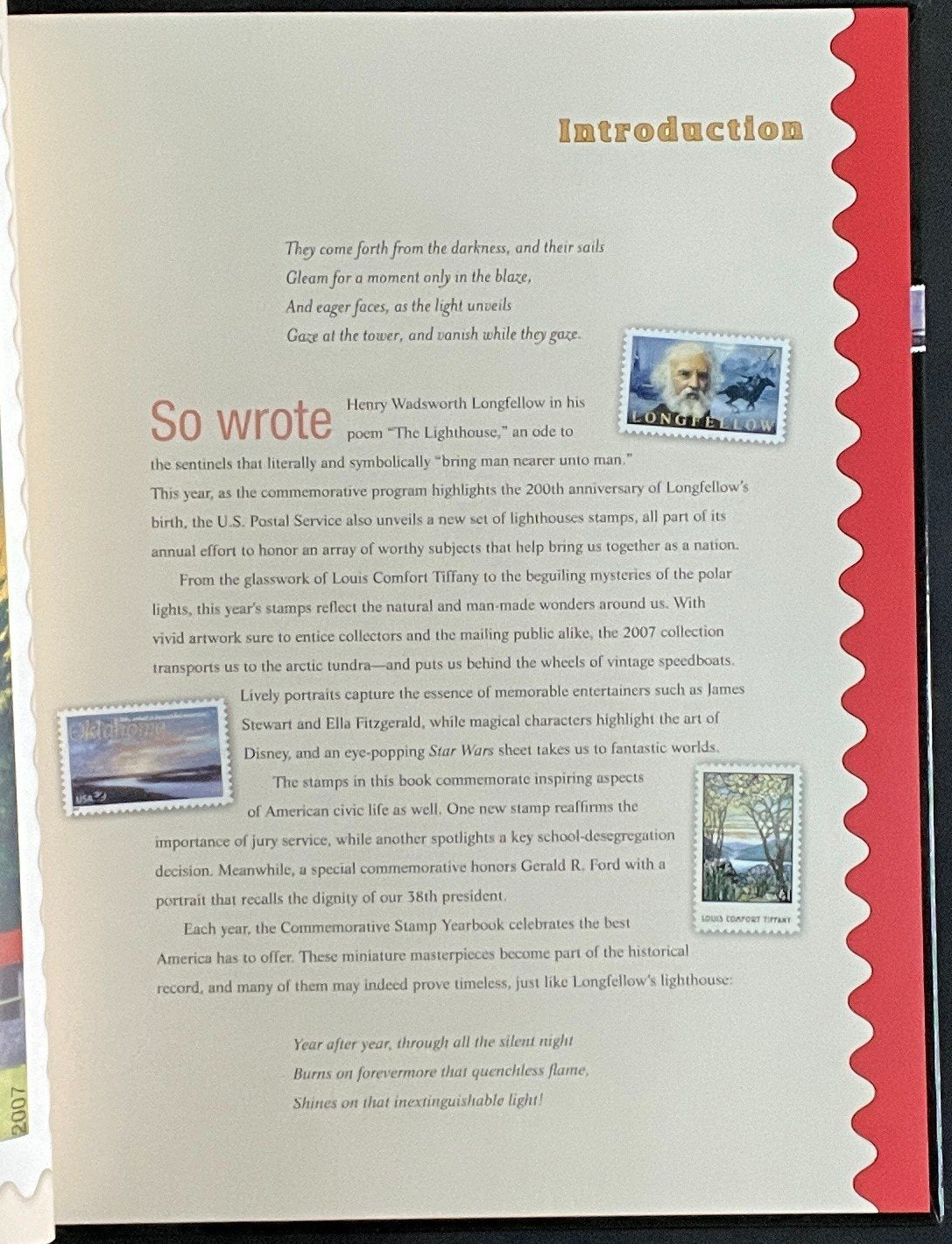 United States The 2007 Commemorative Stamp Yearbook Hard Cover Mint Sets ZAYIX