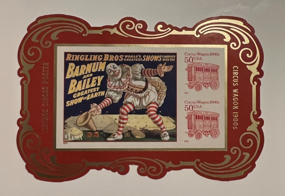 U.S. 2014 Commemorative Stamp Yearbook Includes 4905v Circus Sheet ZAYIX