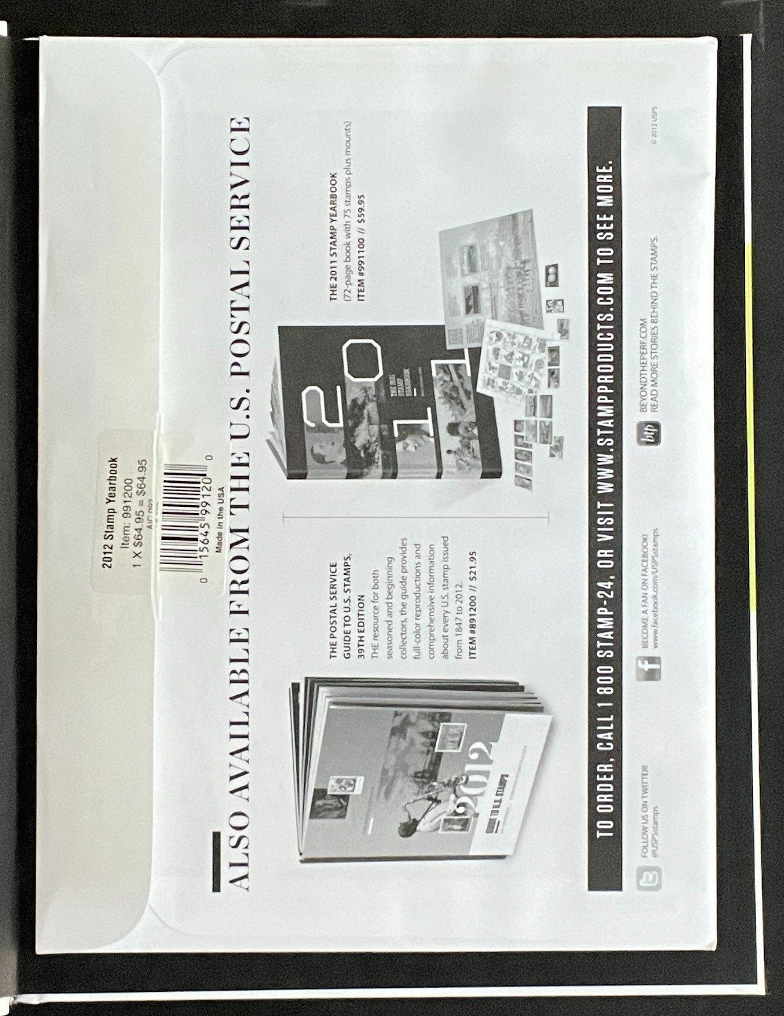 United States The 2012 Commemorative Stamp Yearbook Hard Cover Mint Sets ZAYIX