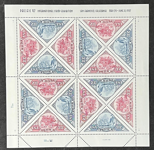 US 3130-3131 Mint Sheet (MNH) Pacific '97 Pair 32-Cent 1997 ZAYIX