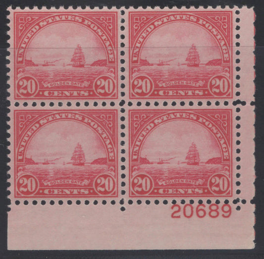 US 698 MNH XF Grade 90, PSAG Cert Plate Block, 20-cent Rotary Press ZAYIX