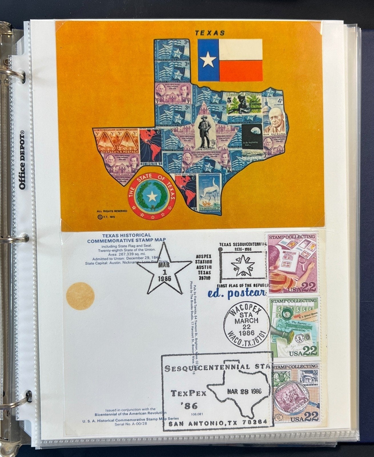 Texas related & Baseball Classic (FDC) First Day Cover Collection ZAYIX