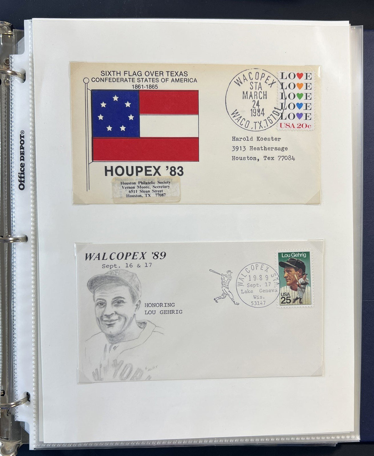 Texas related & Baseball Classic (FDC) First Day Cover Collection ZAYIX