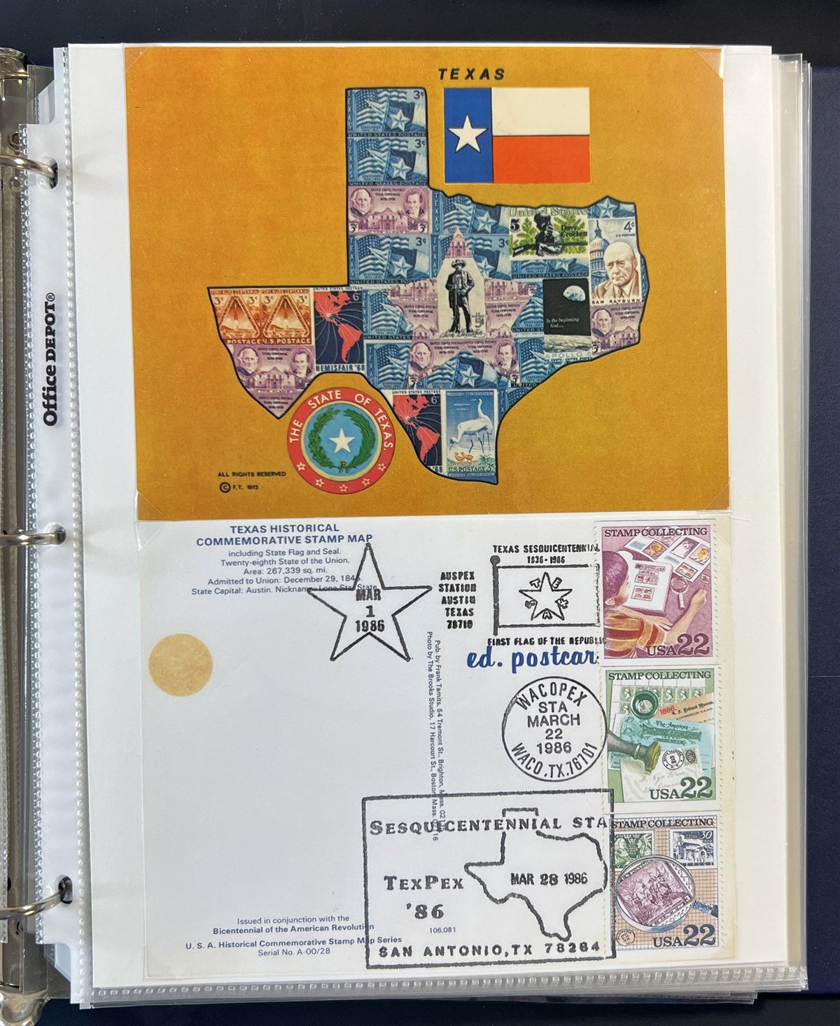 Texas related & Baseball Classic (FDC) First Day Cover Collection ZAYIX