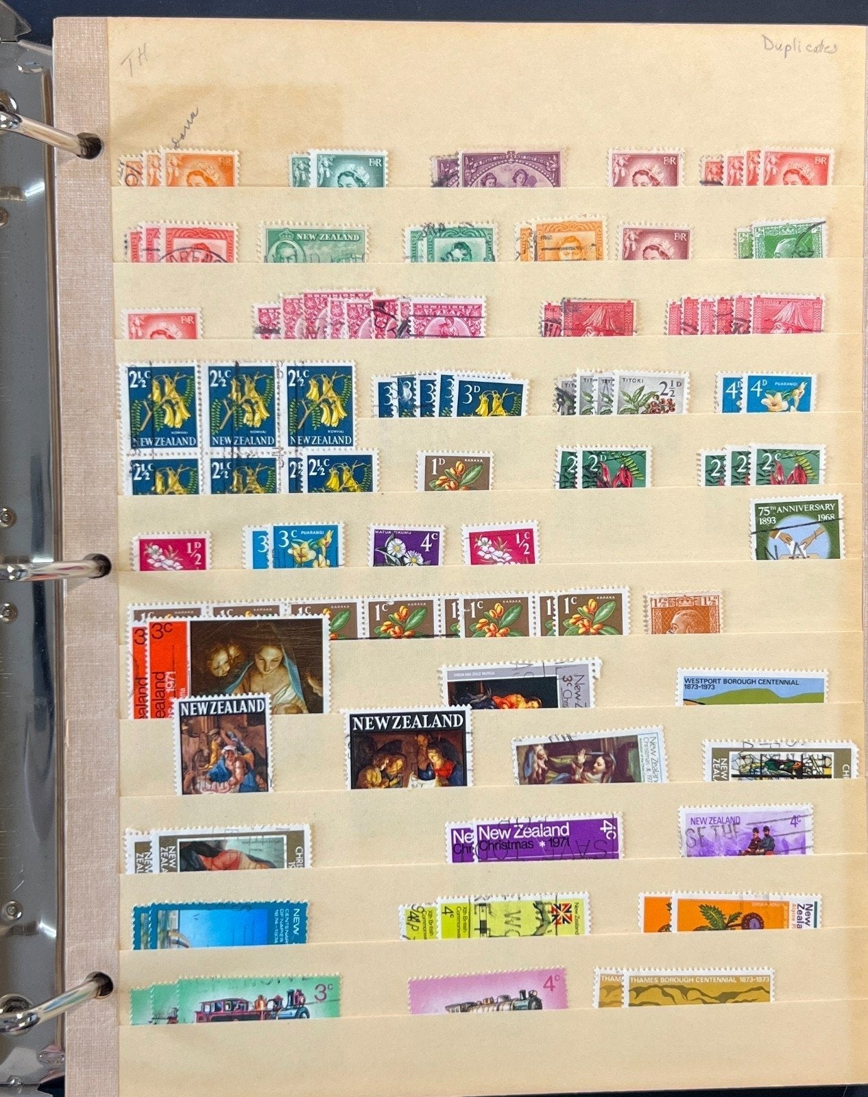 World Wide Stamp Collection 32 Stock Book Pages Hundreds of Stamps ZAYIX