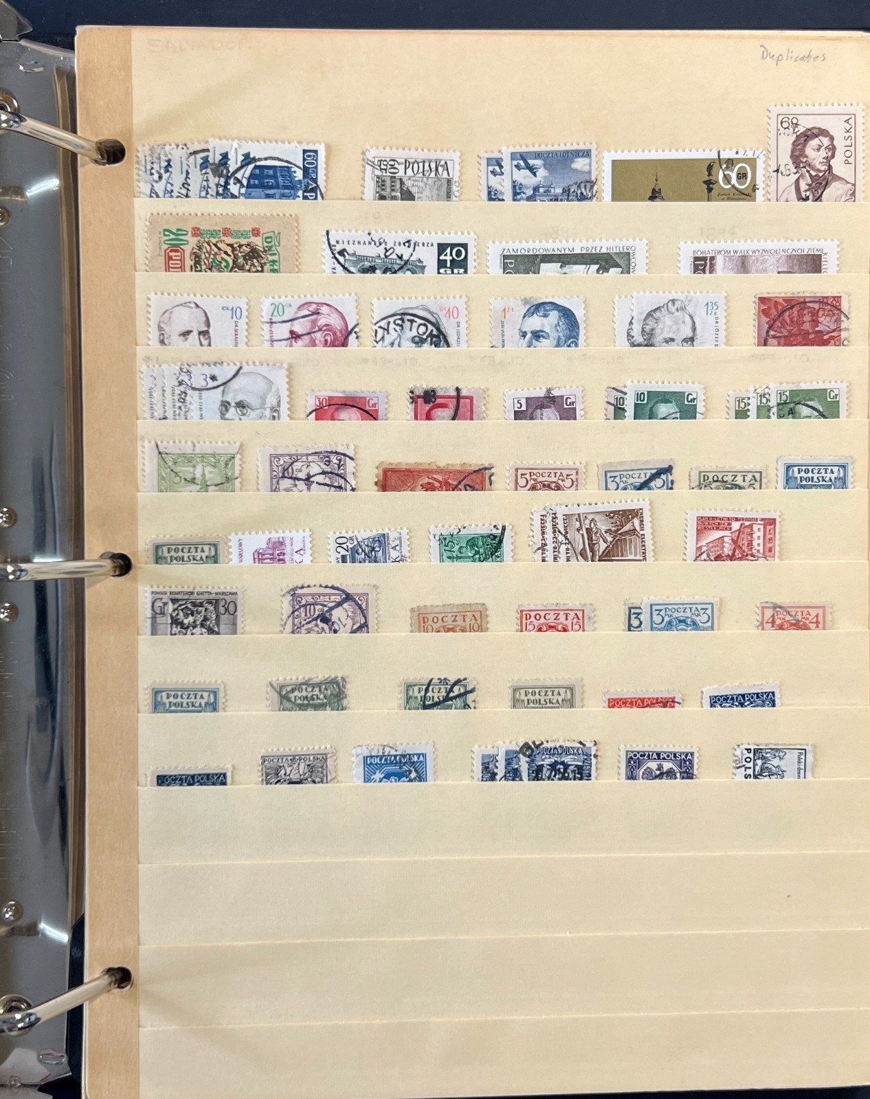 World Wide Stamp Collection 32 Stock Book Pages Hundreds of Stamps ZAYIX