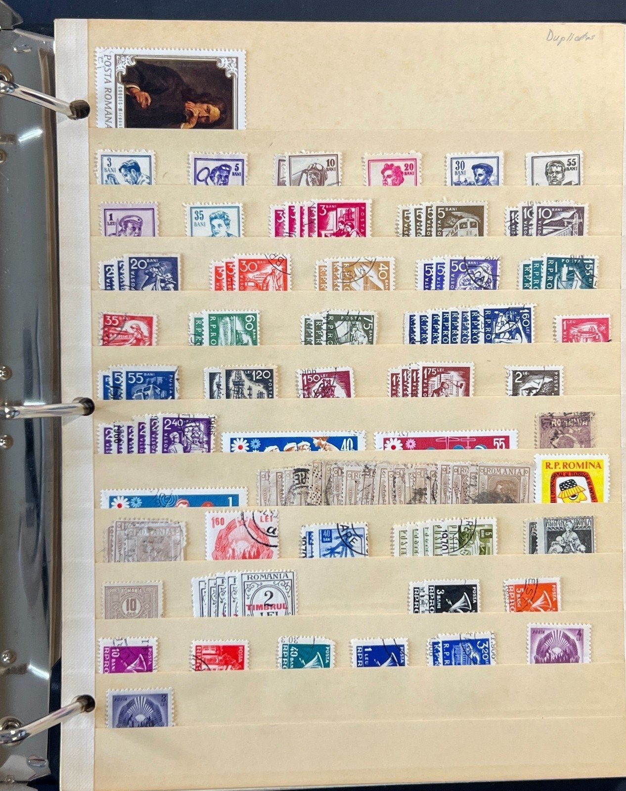 World Wide Stamp Collection 32 Stock Book Pages Hundreds of Stamps ZAYIX
