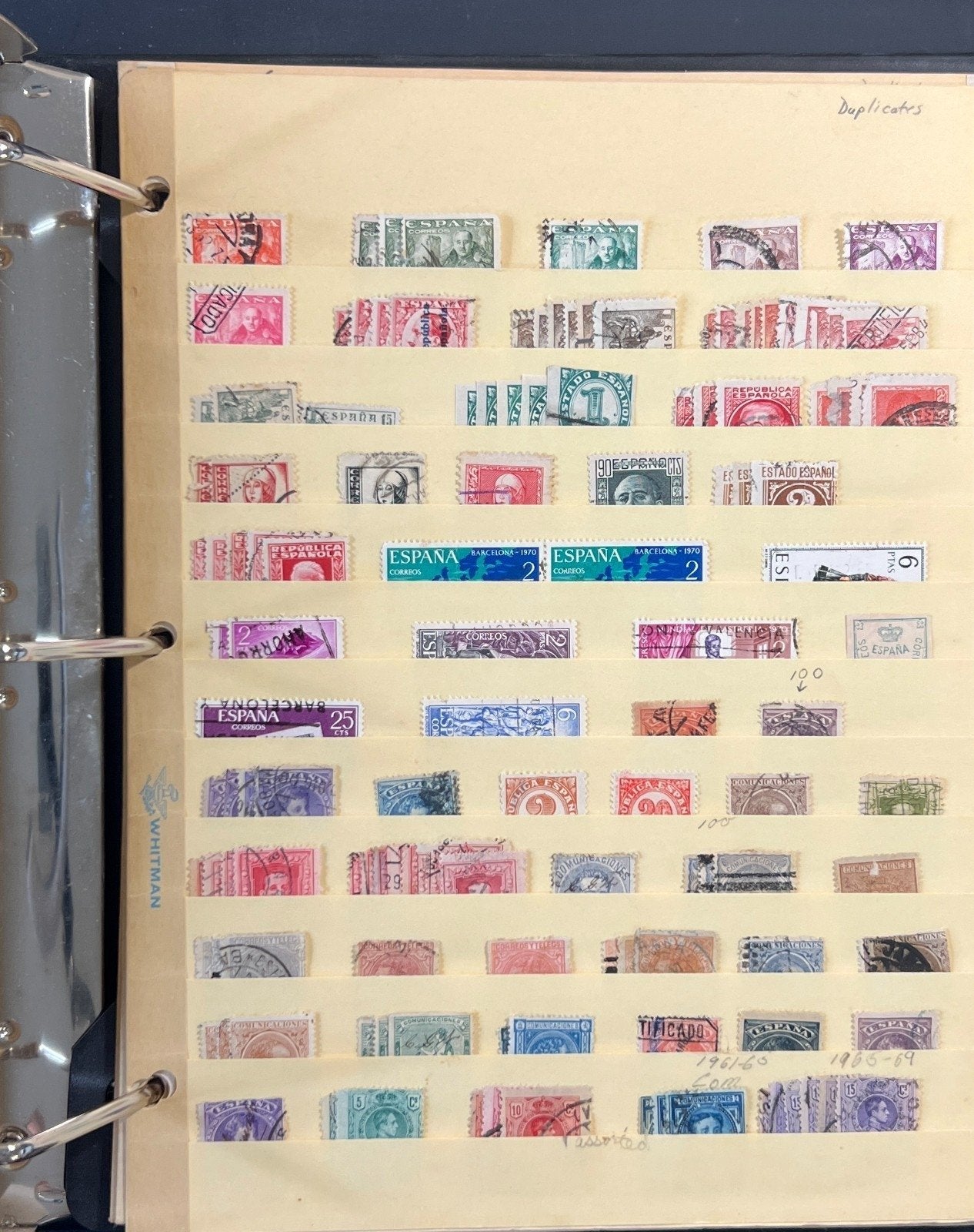 World Wide Stamp Collection 32 Stock Book Pages Hundreds of Stamps ZAYIX