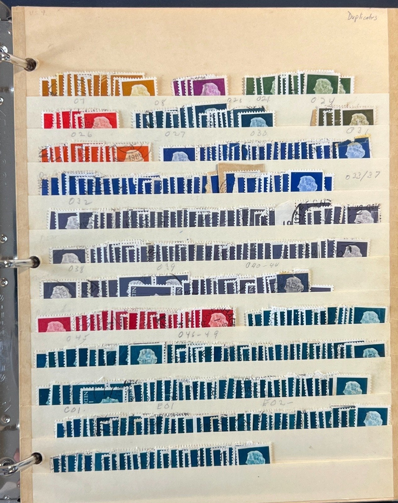 World Wide Stamp Collection 32 Stock Book Pages Hundreds of Stamps ZAYIX