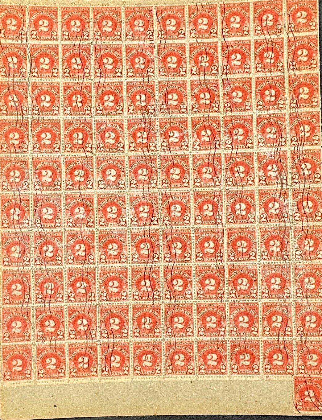 United States Postage Due Collection on Cardboard 50+ sheets ZAYIX