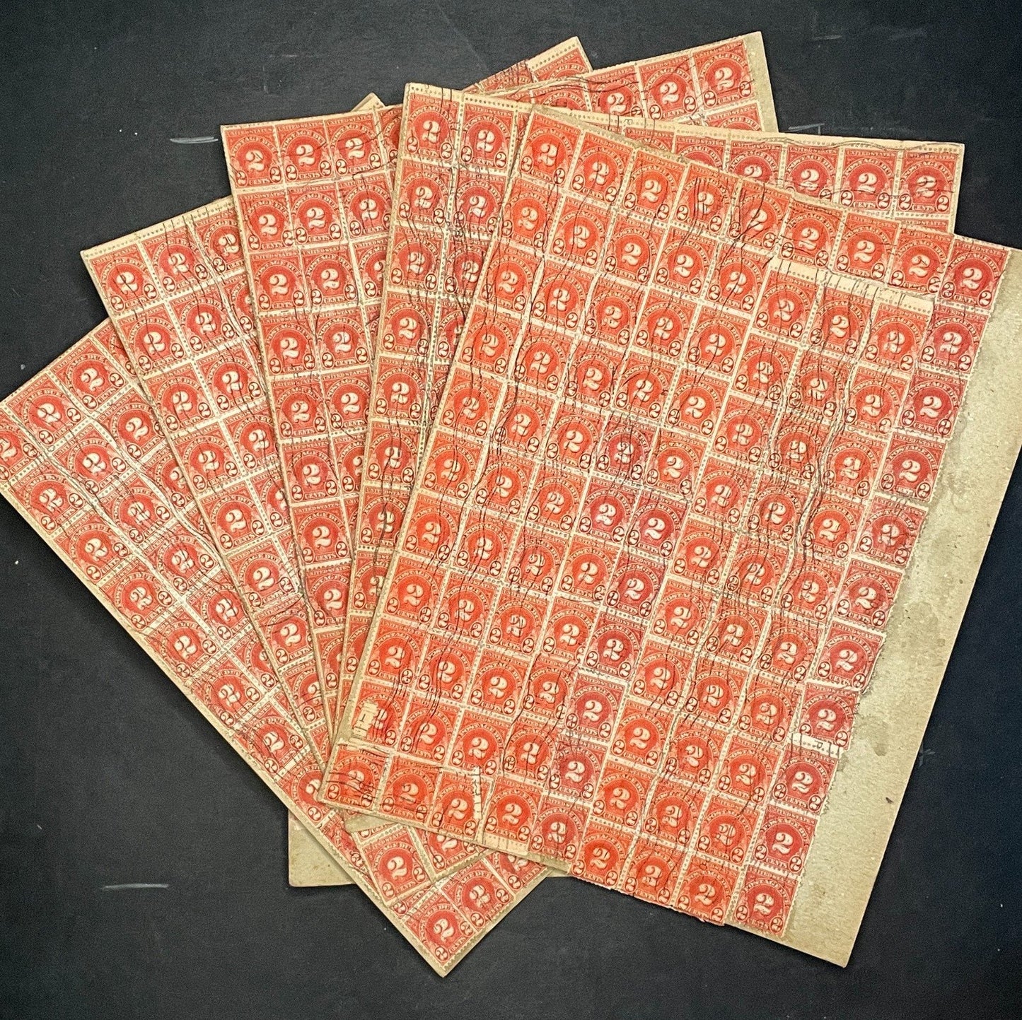 United States Postage Due Collection on Cardboard 50+ sheets ZAYIX