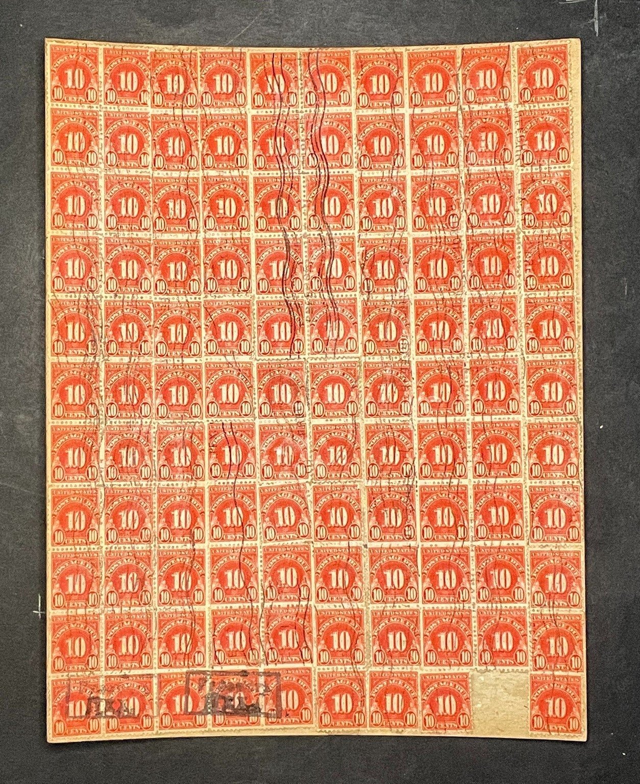 United States Postage Due Collection on Cardboard 50+ sheets ZAYIX