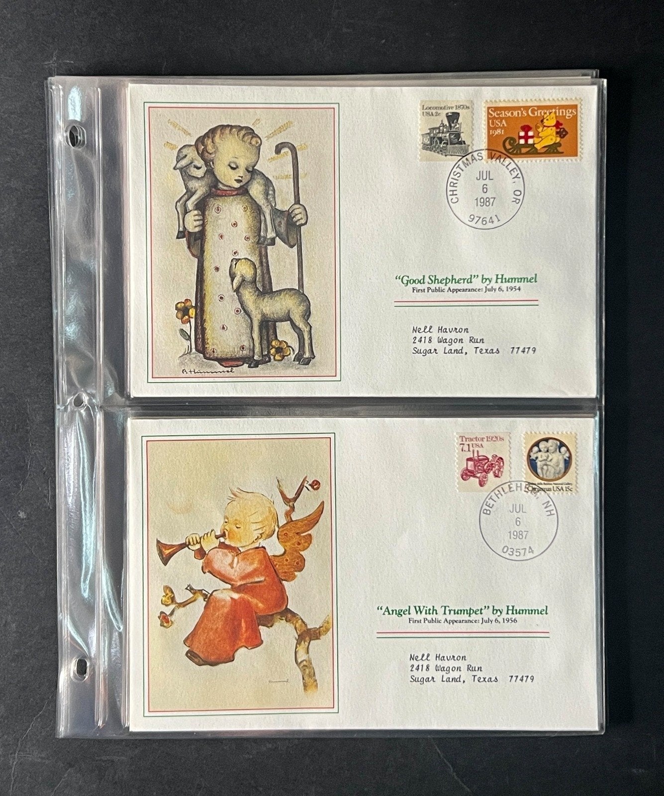 Hummel Christmas (FDC) Commemorative Cover Collection Album 1988 ZAYIX