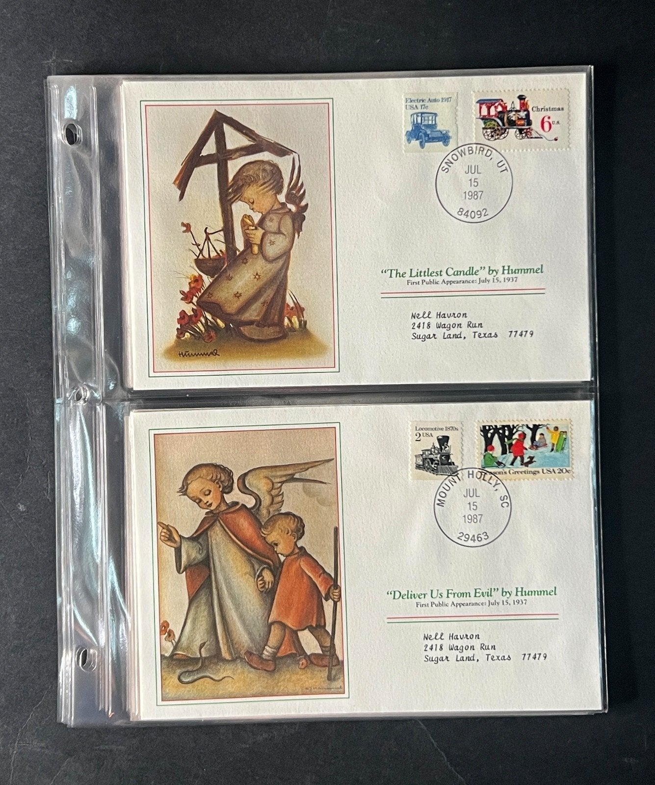 Hummel Christmas (FDC) Commemorative Cover Collection Album 1988 ZAYIX