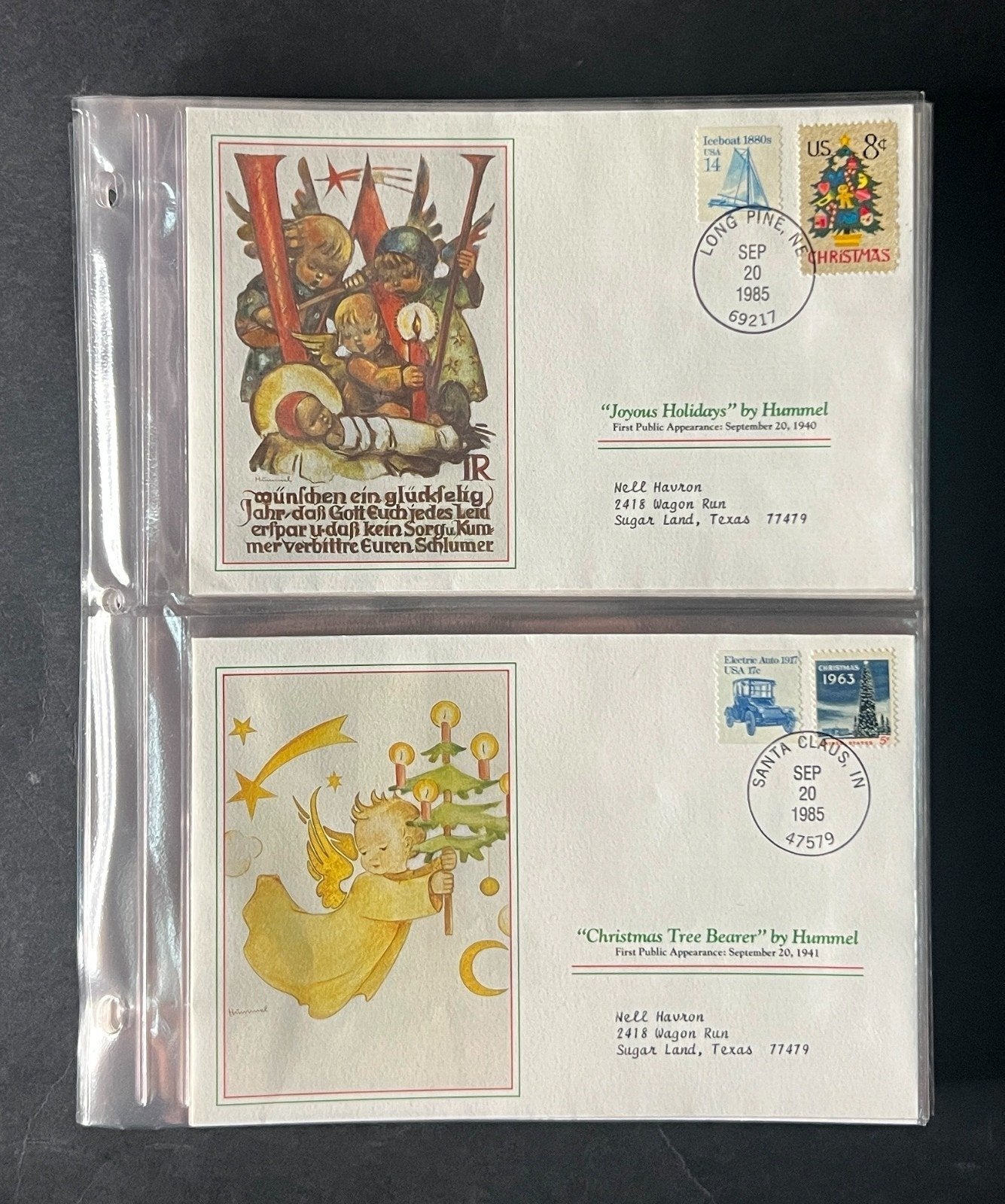Hummel Christmas (FDC) Commemorative Cover Collection Album 1988 ZAYIX