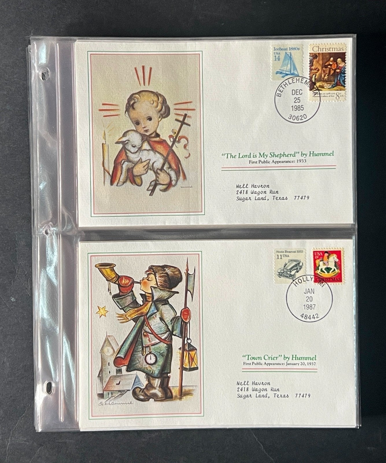 Hummel Christmas (FDC) Commemorative Cover Collection Album 1988 ZAYIX