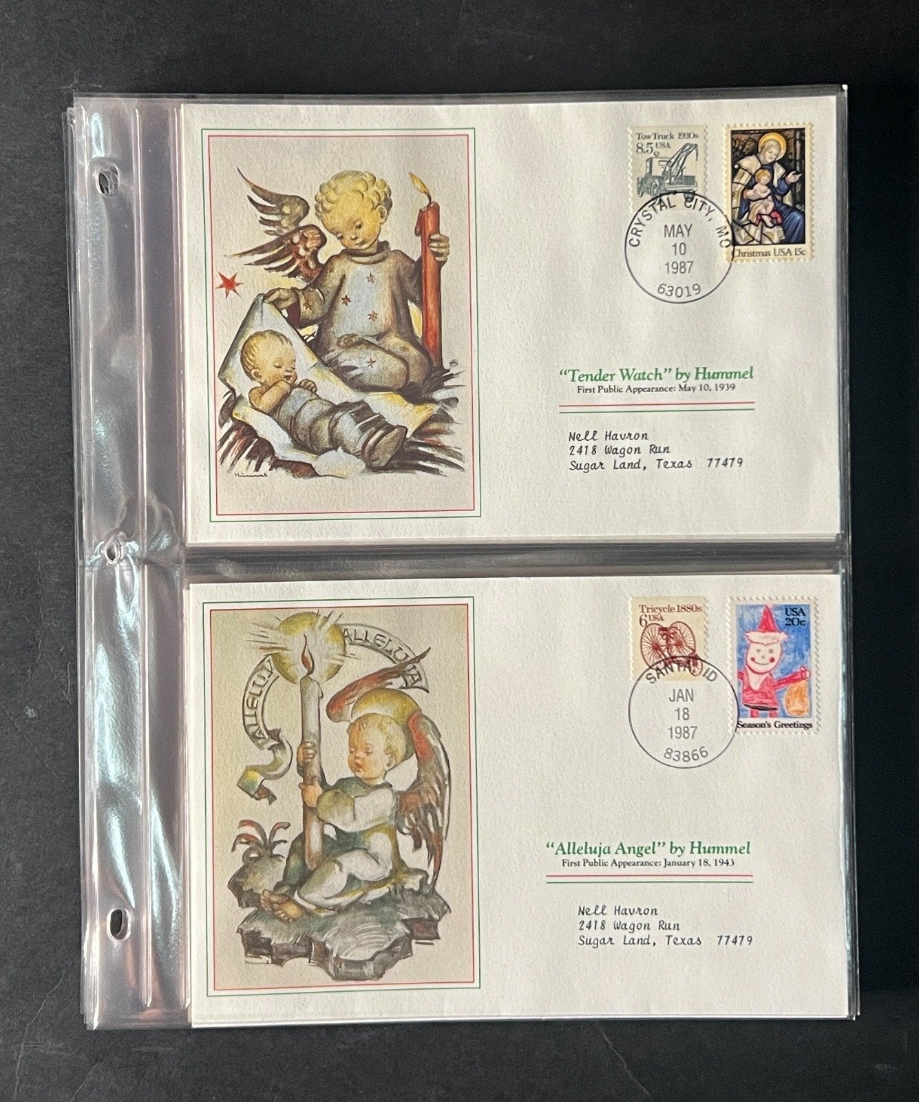 Hummel Christmas (FDC) Commemorative Cover Collection Album 1988 ZAYIX