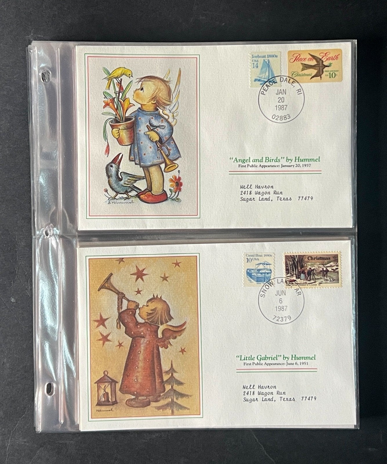 Hummel Christmas (FDC) Commemorative Cover Collection Album 1988 ZAYIX