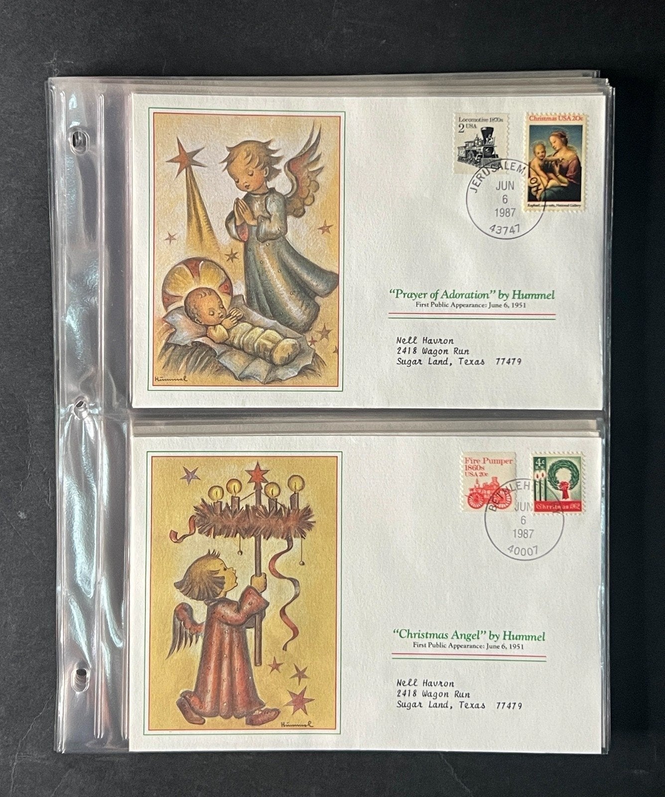 Hummel Christmas (FDC) Commemorative Cover Collection Album 1988 ZAYIX