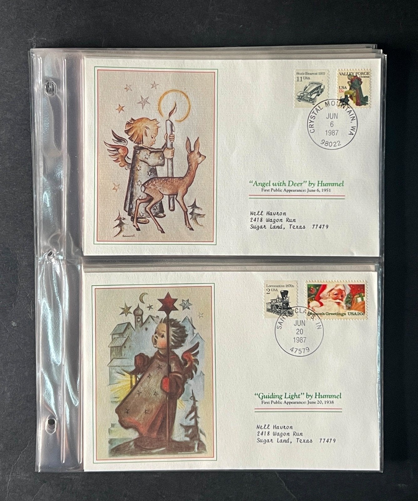 Hummel Christmas (FDC) Commemorative Cover Collection Album 1988 ZAYIX