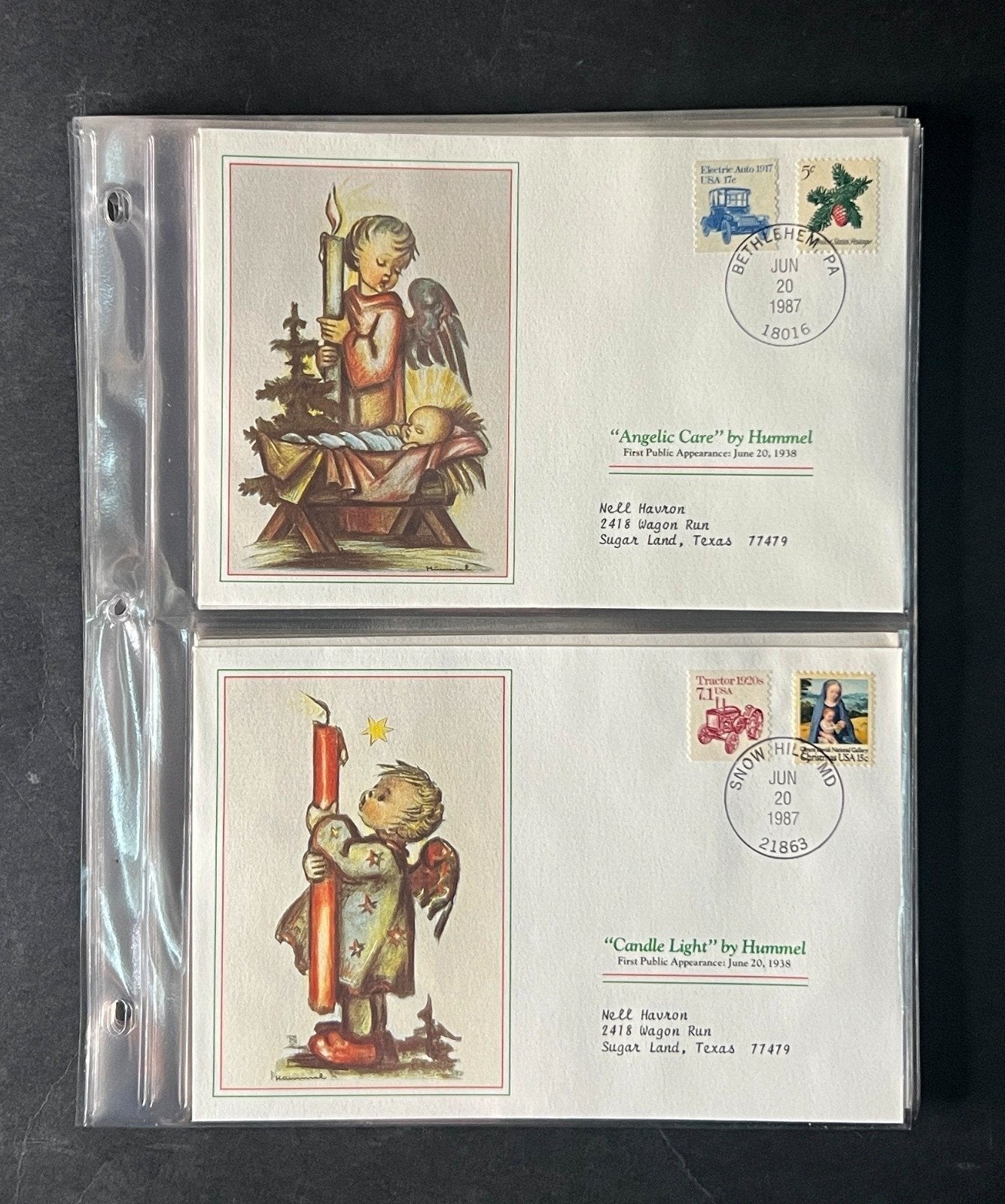 Hummel Christmas (FDC) Commemorative Cover Collection Album 1988 ZAYIX